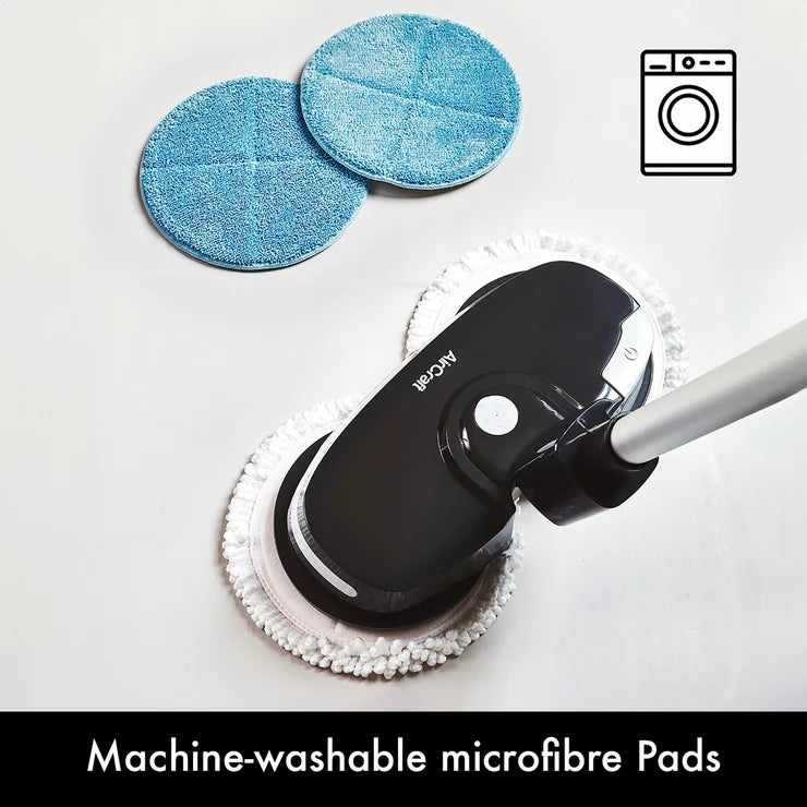 AirCraft PowerGlide Cordless Hard Floor Cleaner &amp; Polisher Black + Extra Set of Pads