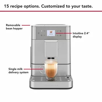 KitchenAid 5KES8556BSX Fully Automatic KF6 Espresso Coffee Machine in Stainless Steel