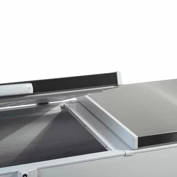 Contender FZC019 Commercial 655L Twin Lid Chest Freezer, D Rated in White