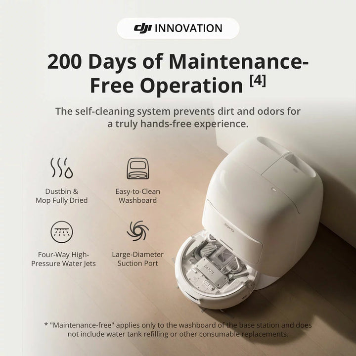 DJI Romo A Robot Vacuum &amp; Mopping with Accessory Kit Bundle
