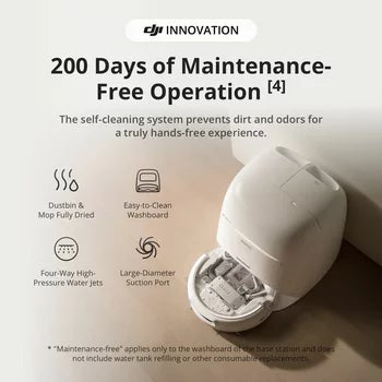 DJI Romo A Robot Vacuum &amp; Mopping with Accessory Kit Bundle
