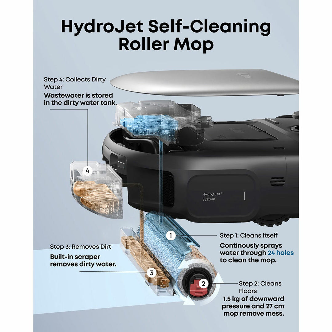 Eufy T211AV11 X12 Pro Robot Vacuum &amp; Mop with Accessory Kit Bundle in Black