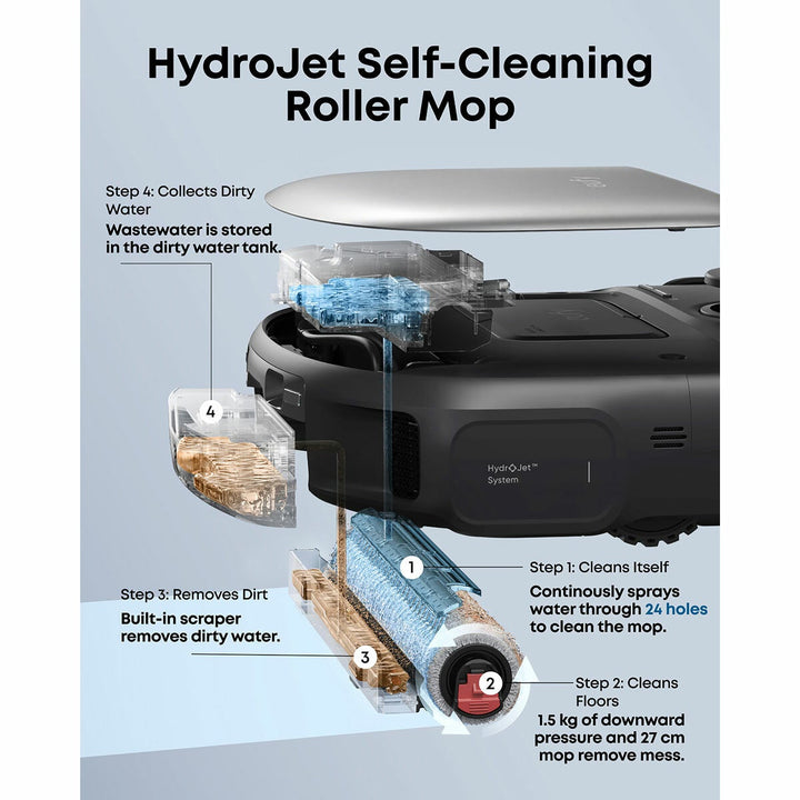 Eufy T211AV11 X12 Pro Robot Vacuum &amp; Mop with Accessory Kit Bundle in Black