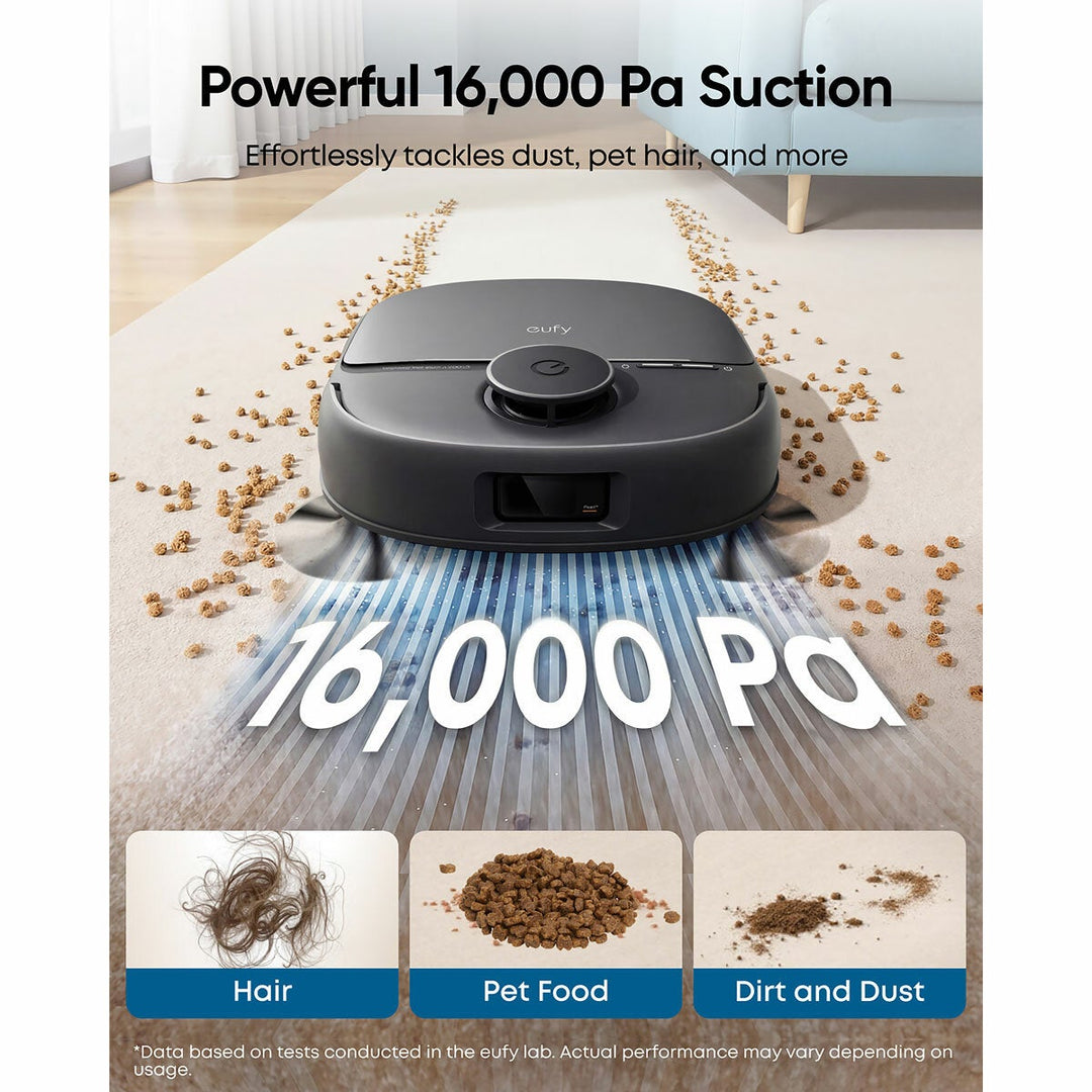 Eufy T211AV11 X12 Pro Robot Vacuum &amp; Mop with Accessory Kit Bundle in Black