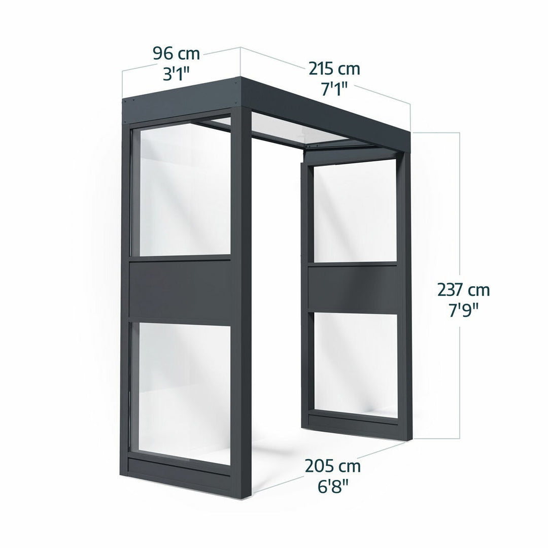 Palram Sophia Pro 215 x 96cm Door Awning Bundle