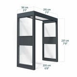 Palram Sophia Pro 215 x 96cm Door Awning Bundle