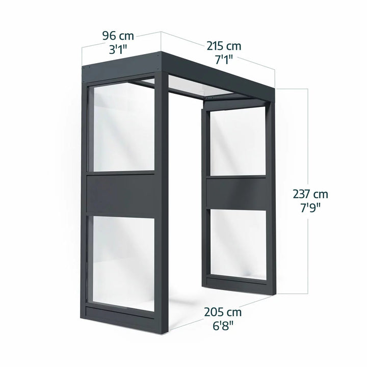 Palram Sophia Pro 215 x 96cm Door Awning Bundle