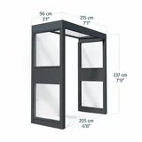 Palram Sophia Pro 215 x 96cm Door Awning Bundle