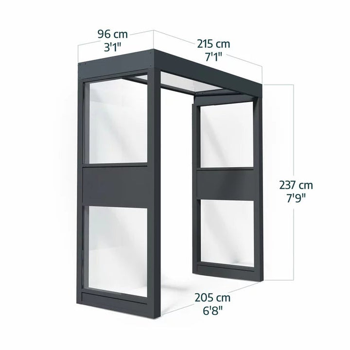 Palram Sophia Pro 215 x 96cm Door Awning Bundle