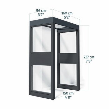 Palram 160 x 96cm Pro Door Awning Bundle