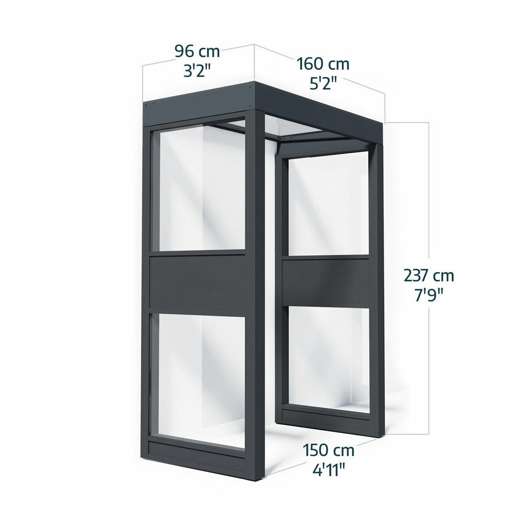 Palram 160 x 96cm Pro Door Awning Bundle