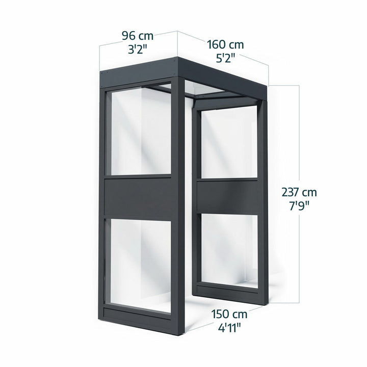 Palram 160 x 96cm Pro Door Awning Bundle