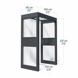 Palram 160 x 96cm Pro Door Awning Bundle