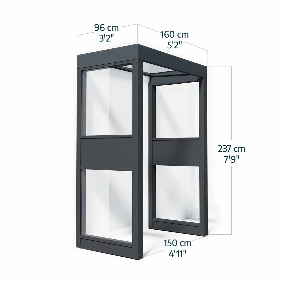 Palram 160 x 96cm Pro Door Awning Bundle