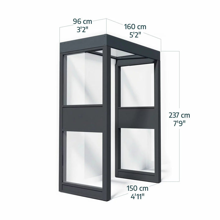 Palram 160 x 96cm Pro Door Awning Bundle