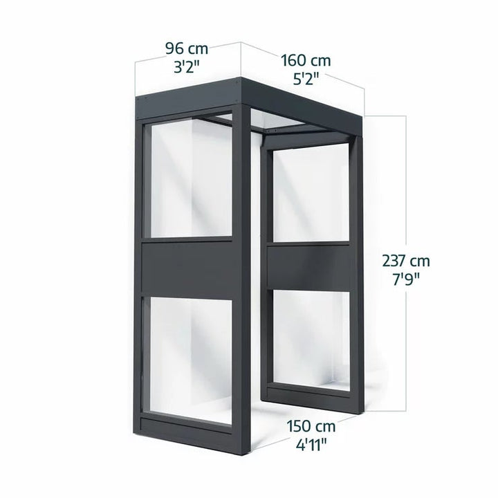 Palram 160 x 96cm Pro Door Awning Bundle