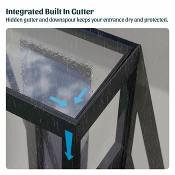 Palram 160 x 96cm Pro Door Awning Bundle
