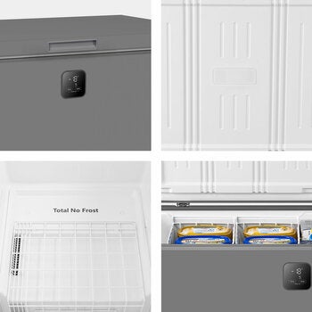 Hisense FT280WN3SGD, 277L Chest Freezer, D Rated in Silver