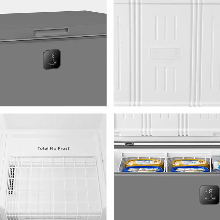 Hisense FT280WN3SGD, 277L Chest Freezer, D Rated in Silver