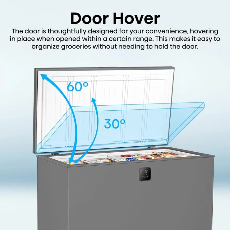 Hisense FT280WN3SGD, 277L Chest Freezer, D Rated in Silver