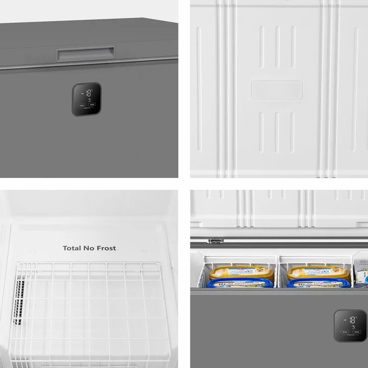 Hisense FT280WN3SGD, 277L Chest Freezer, D Rated in Silver