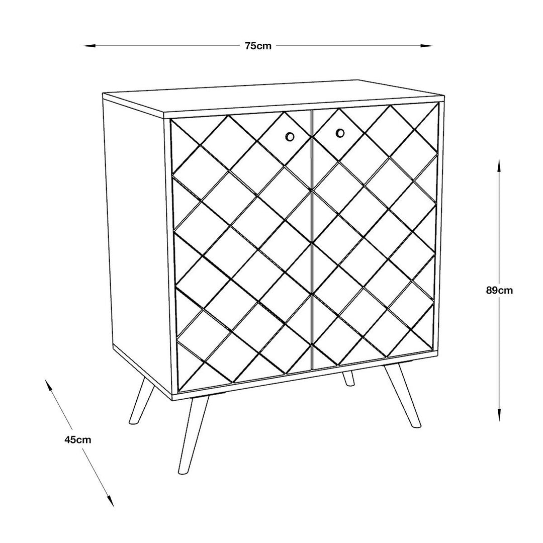 Gallery Tuscany Burnt Wax Two Door Sideboard