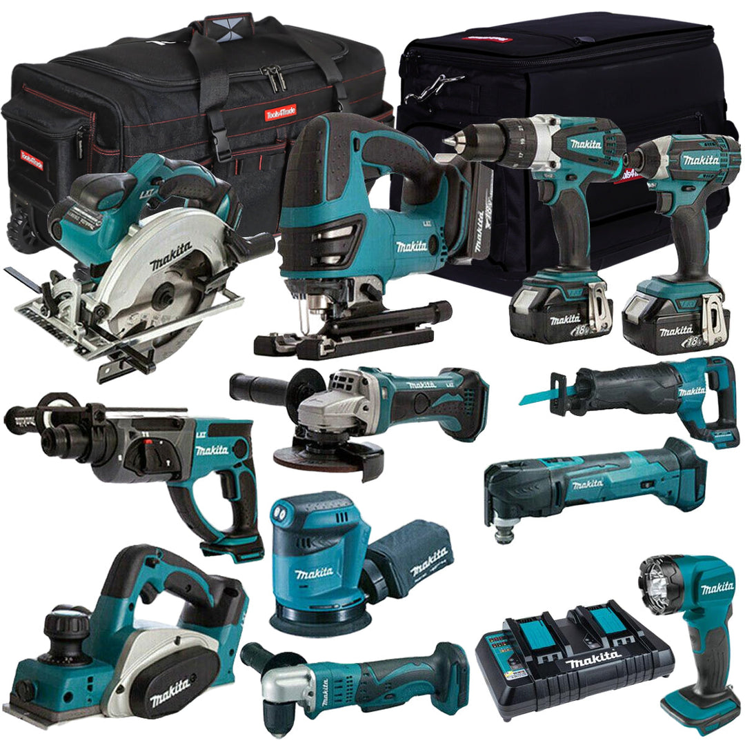 Makita 18V 12 Piece Power Tool Kit with 3 x 5.0Ah Battery & Charger MAKDEAL-86M