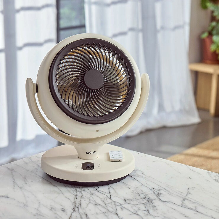 AirCraft LUME MINI Ultra Quiet Air Circulator Desktop Fan with Remote &amp; Ambient Backlight
