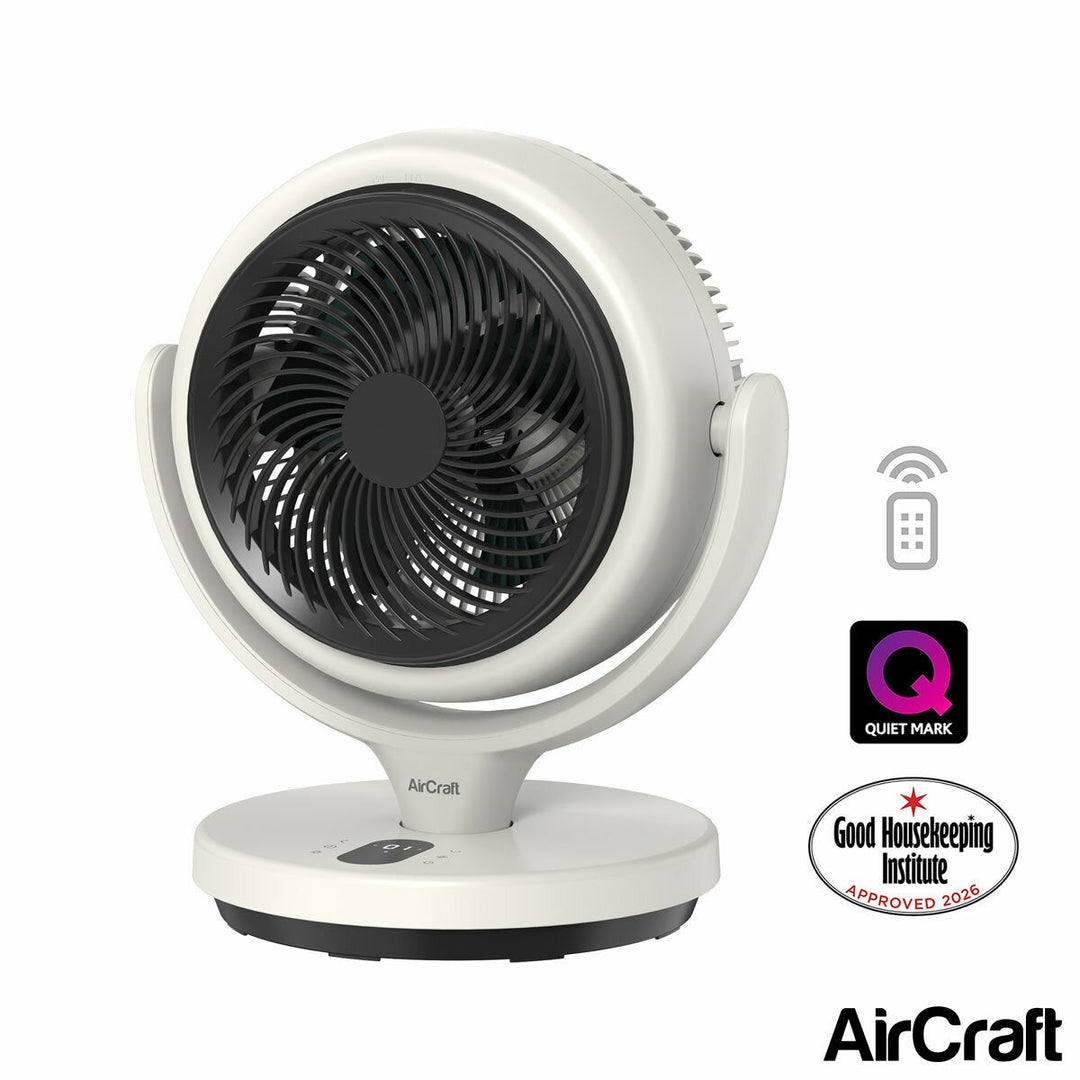 AirCraft LUME MINI Ultra Quiet Air Circulator Desktop Fan with Remote &amp; Ambient Backlight