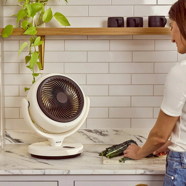 AirCraft LUME MINI Ultra Quiet Air Circulator Desktop Fan with Remote &amp; Ambient Backlight