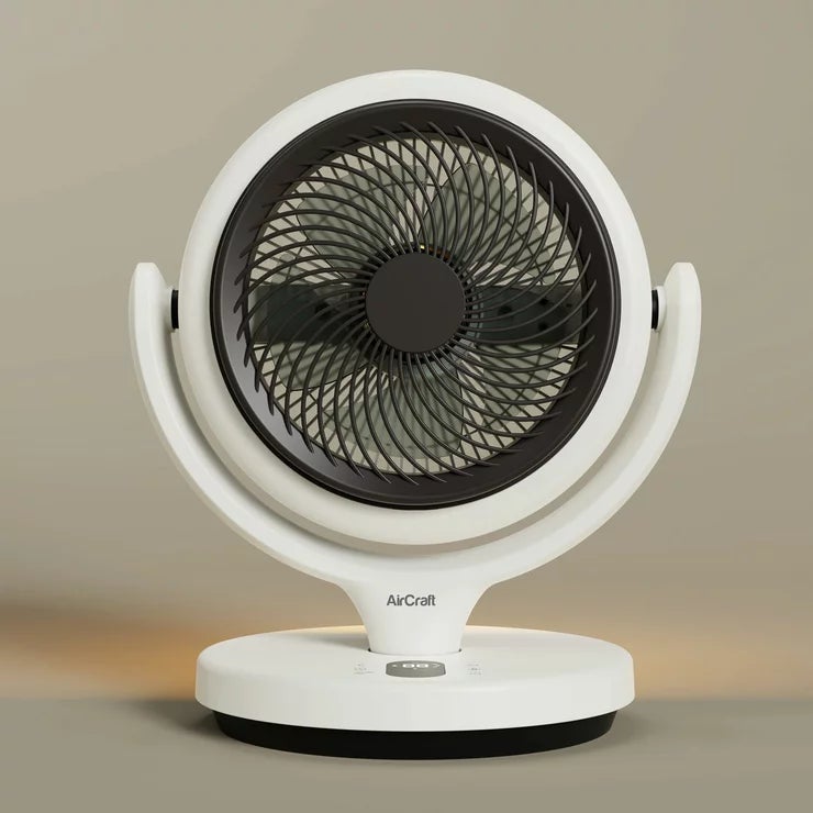 AirCraft LUME MINI Ultra Quiet Air Circulator Desktop Fan with Remote &amp; Ambient Backlight