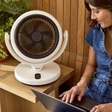 AirCraft LUME MINI Ultra Quiet Air Circulator Desktop Fan with Remote &amp; Ambient Backlight