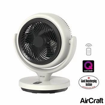 AirCraft LUME MINI Ultra Quiet Air Circulator Desktop Fan with Remote &amp; Ambient Backlight