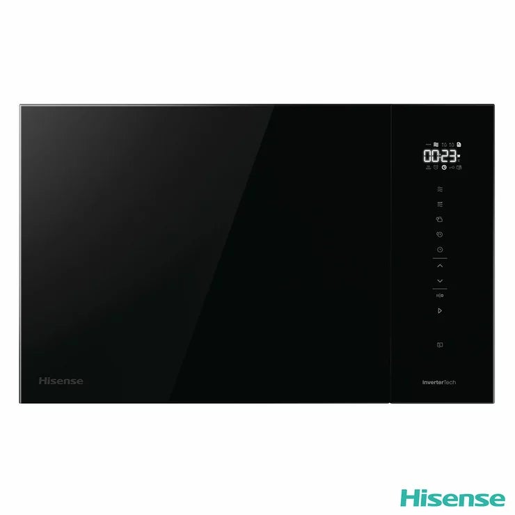 Hisense Hi6 BlackLine BIM325GI63DBGUK Built-In 25L Microwave with Grill, in Jet Black