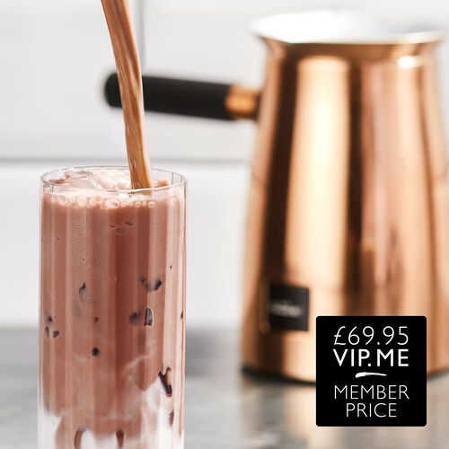 Hot chocolate machine Only The Velvetiser – Copper Edition In-home Free 2 PodCups