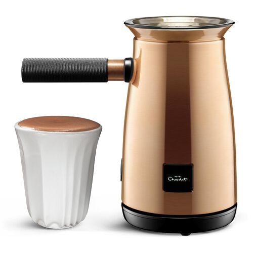 Hot chocolate machine Only The Velvetiser – Copper Edition In-home Free 2 PodCups