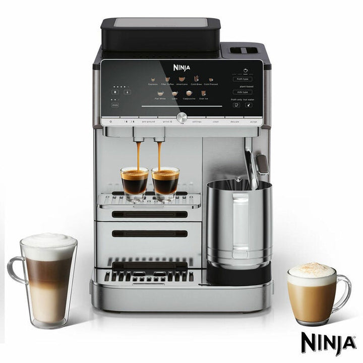 Ninja AE1001UK AutoBarista Automatic Espresso Machine in Stainless Steel