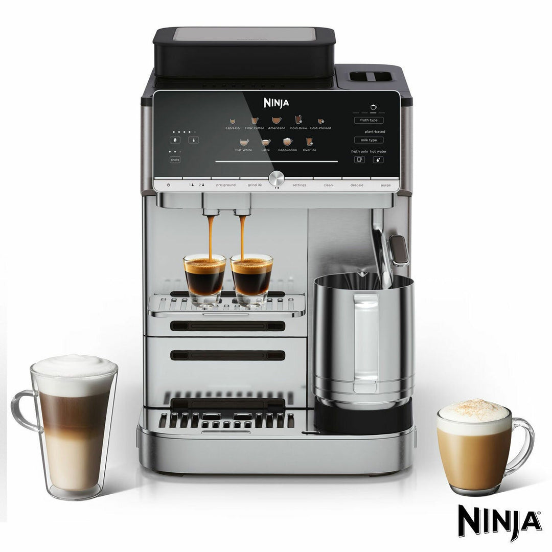 Ninja AE1001UK AutoBarista Automatic Espresso Machine in Stainless Steel