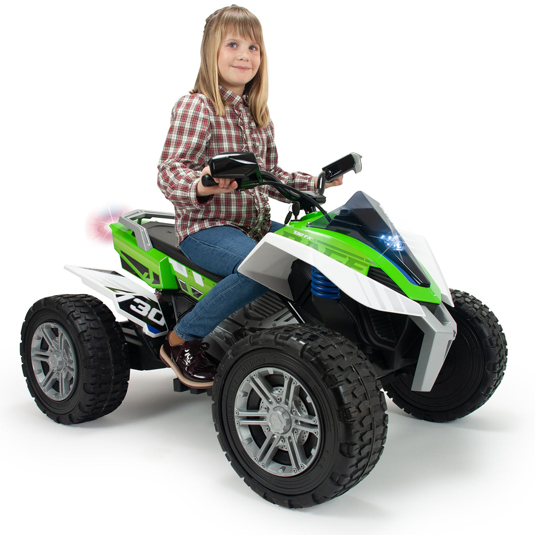 Injusa 24V Quad Rage Electric Ride On in Green (6+ Years)