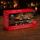 SensioHome Gourmet Triple Slow Cooker &amp; Warming Station 7.1L