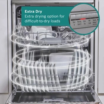 Bosch SMH4HTX11G Series 4, Fully Integrated Dishwasher, 13 Place Setting, C Rated