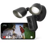 Ring Floodlight Cam (2nd Gen) - Wired - Black Security Camera - Retinal 2K - 2 Pack