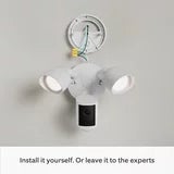 Ring Floodlight Cam (2nd Gen) - Wired - White Security Camera - Retinal 2K - 2 Pack