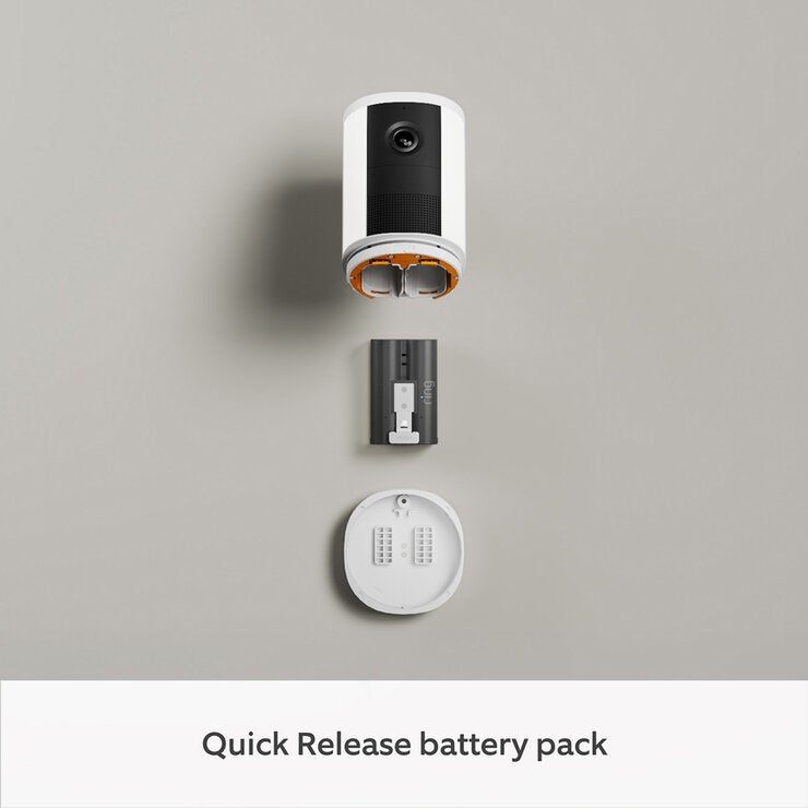 Ring Spotlight Cam (2nd Gen) - Battery White Security Camera - 2 Pack