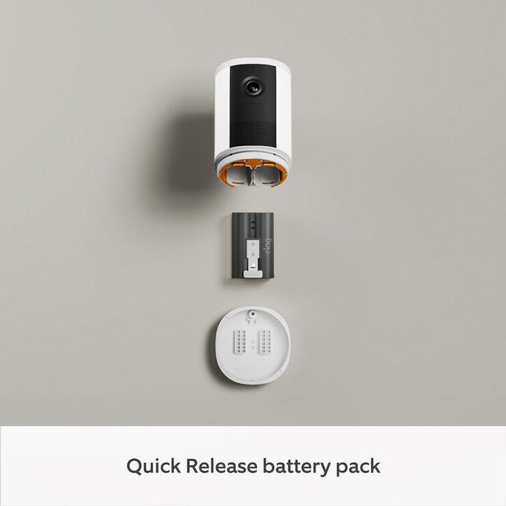 Ring Spotlight Cam (2nd Gen) - Battery White Security Camera - 2 Pack