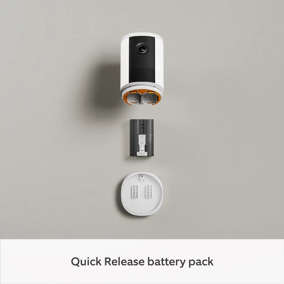 Ring Spotlight Cam (2nd Gen) - Battery White Security Camera - 2 Pack