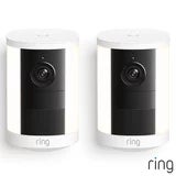 Ring Spotlight Cam (2nd Gen) - Battery White Security Camera - 2 Pack