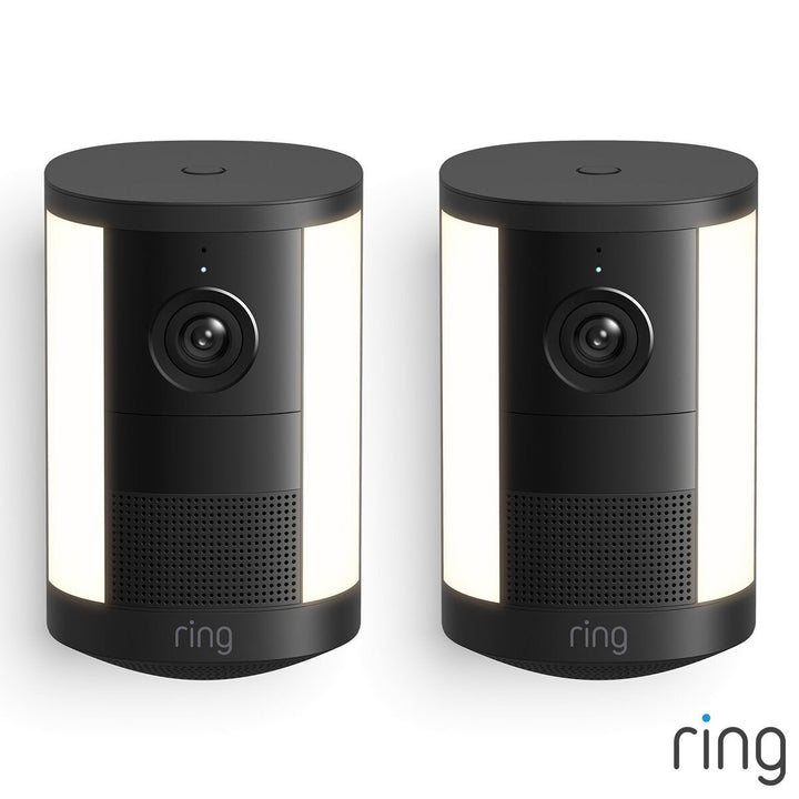 Ring Spotlight Cam (2nd Gen) Battery Black Security Camera - 2 Pack