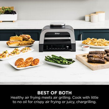 Ninja DG551UK 6-in-1 MAX Grill &amp; Air Fryer in Grey