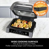 Ninja DG551UK 6-in-1 MAX Grill &amp; Air Fryer in Grey